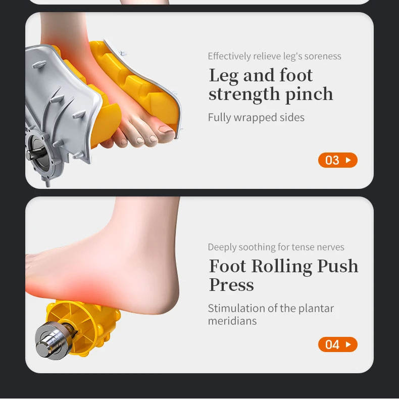 Shiatsu Foot Massager with Heat | Deep Tissue Foot & Calf Massager Machine, Kneading Rollers, Circulation & Muscle Relaxation