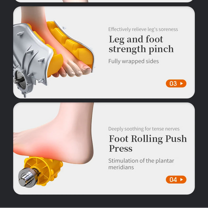 Shiatsu Foot Massager with Heat | Deep Tissue Foot & Calf Massager Machine, Kneading Rollers, Circulation & Muscle Relaxation