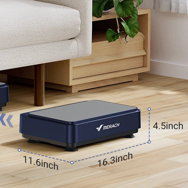 Vibration Plate Exercise Machine | Lymphatic Drainage, Pain Relief, Fat Burning, 99 Speeds, 9 Modes, Compact & Quiet Home Gym Platform