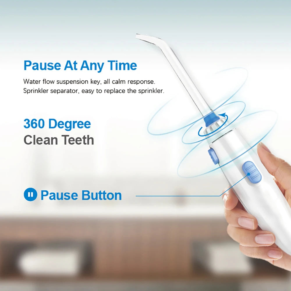 Professional Oral Irrigator | 1800 Pulses/min, 800ml Tank, 5 Tips & Adjustable Pressure | Electric Water Flosser for Braces, Implants & Gum Health