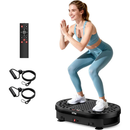 Vibration Plate Exercise Machine | Full Body Shaker with 120 Speeds, 9 Programs, Remote Control & 300 lb Capacity