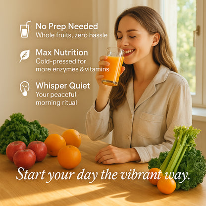 Cold Press Juicer | 5.1" Wide Chute Slow Masticating, BPA-Free Quiet Motor & Easy Clean, fits Whole Fruits & Veggies