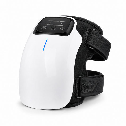 Cordless Heated Knee Massager with Vibration | 3 Heat Levels, 3 Massage Modes, 3000mAh Battery & Adjustable Knee, Elbow and Shoulder Wrap
