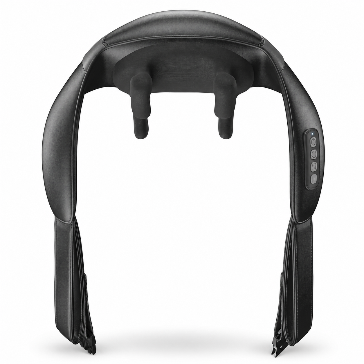 Cordless Shiatsu Neck and Shoulder Massager with Heat | 6 Kneading Nodes, 2 Speeds, 2 Heat Levels, Hands-Free Strap & 90-Minute Runtime