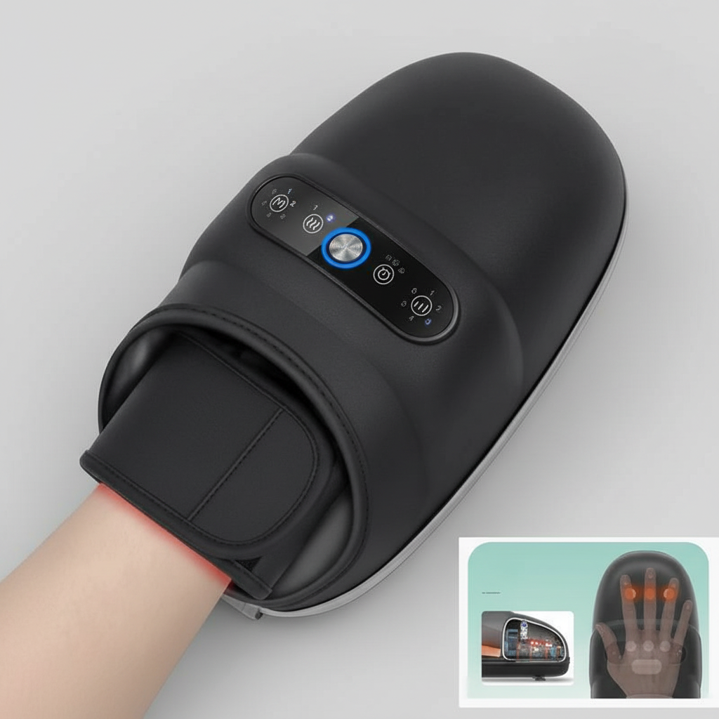 Hand Massager with Heat | Air Compression Hand Massage Device | Cordless Hand Therapy