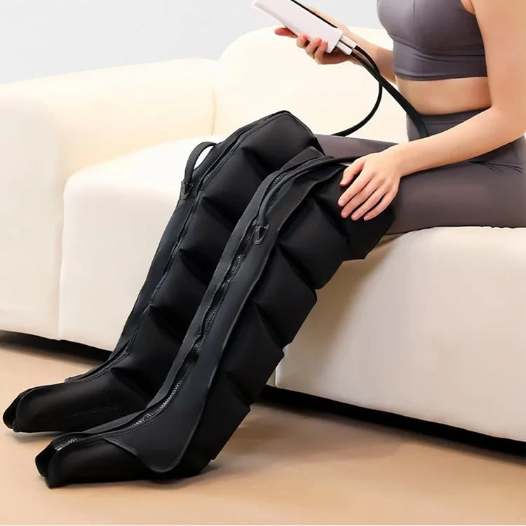 Air Compression Leg Massager | Foot and Calf Massager Boots | Leg Massage Device with Adjustable Pressure