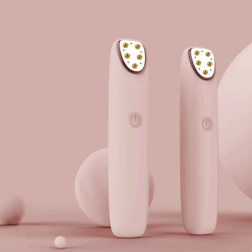 Electric Eye Massager Pen | RF Radio Frequency, Red Light, EMS & Vibration | Anti-Wrinkle, Dark Circles, Eye Bag Remover