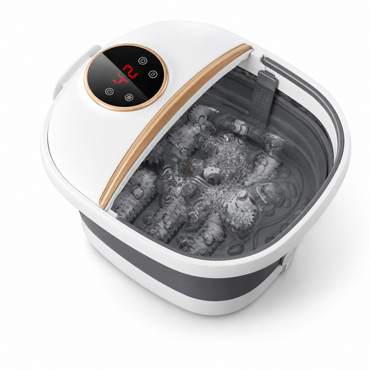 Foldable heated foot spa bath massager - White variant