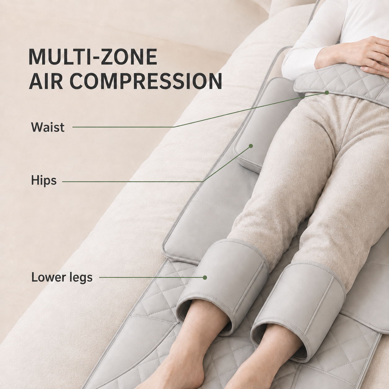 Full Body Massage Mat with Heat | Shiatsu Massage Mattress with Air Compression, Kneading Nodes & Hip Vibration