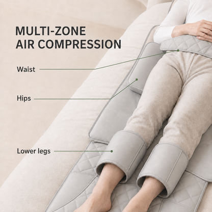 Full Body Massage Mat with Heat | Shiatsu Massage Mattress with Air Compression, Kneading Nodes & Hip Vibration