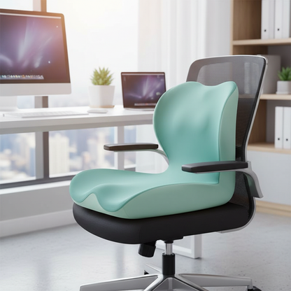 Seat Cushion for Office Chair | Memory Foam Coccyx Cushion | Back and Tailbone Support