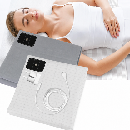 Grounding Bed Sheet | Earthing Sheet with Organic Cotton, Silver Fiber & Conductive Grounding Cable for Better Sleep