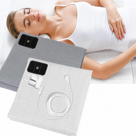Grounding Bed Sheet | Earthing Sheet with Organic Cotton, Silver Fiber & Conductive Grounding Cable for Better Sleep