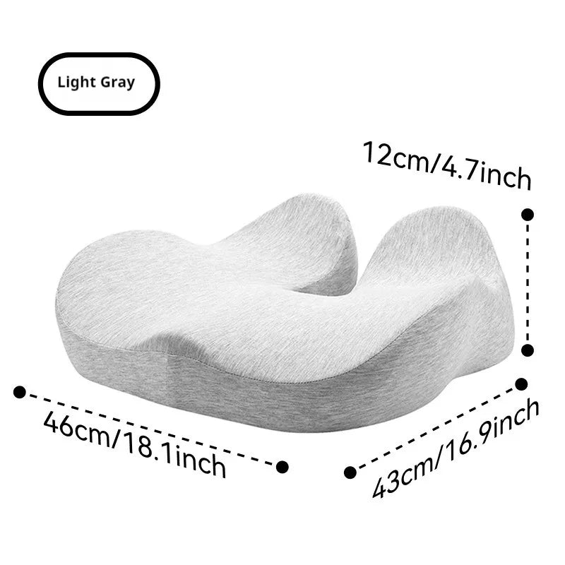 Thick Memory Foam Seat Cushion | Office Chair Cushion for Long Sitting | Ergonomic Coccyx and Hip Support