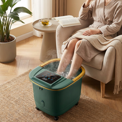 Foot Spa Bath Massager | Heated Deep Soak Foot Bath, 3D Rollers & Smart Temperature Control