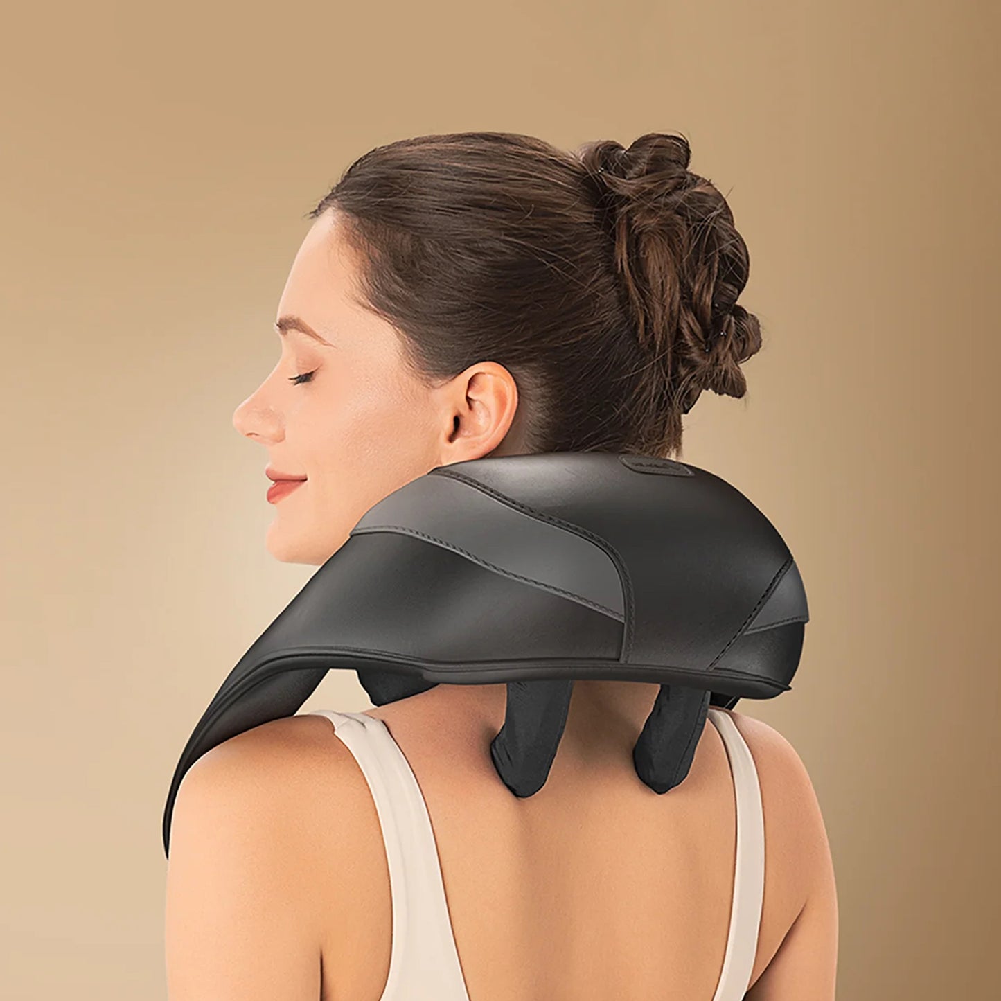 Cordless Shiatsu Neck and Back Massager | Deep Tissue with Heat | Adjustable Speed & Temperature | Portable Shoulder Massager | Gift for Men & Women