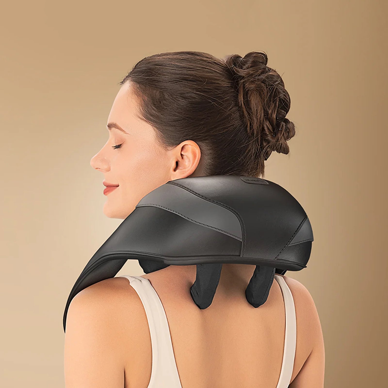 Cordless Shiatsu Neck and Back Massager | Deep Tissue with Heat | Adjustable Speed & Temperature | Portable Shoulder Massager | Gift for Men & Women