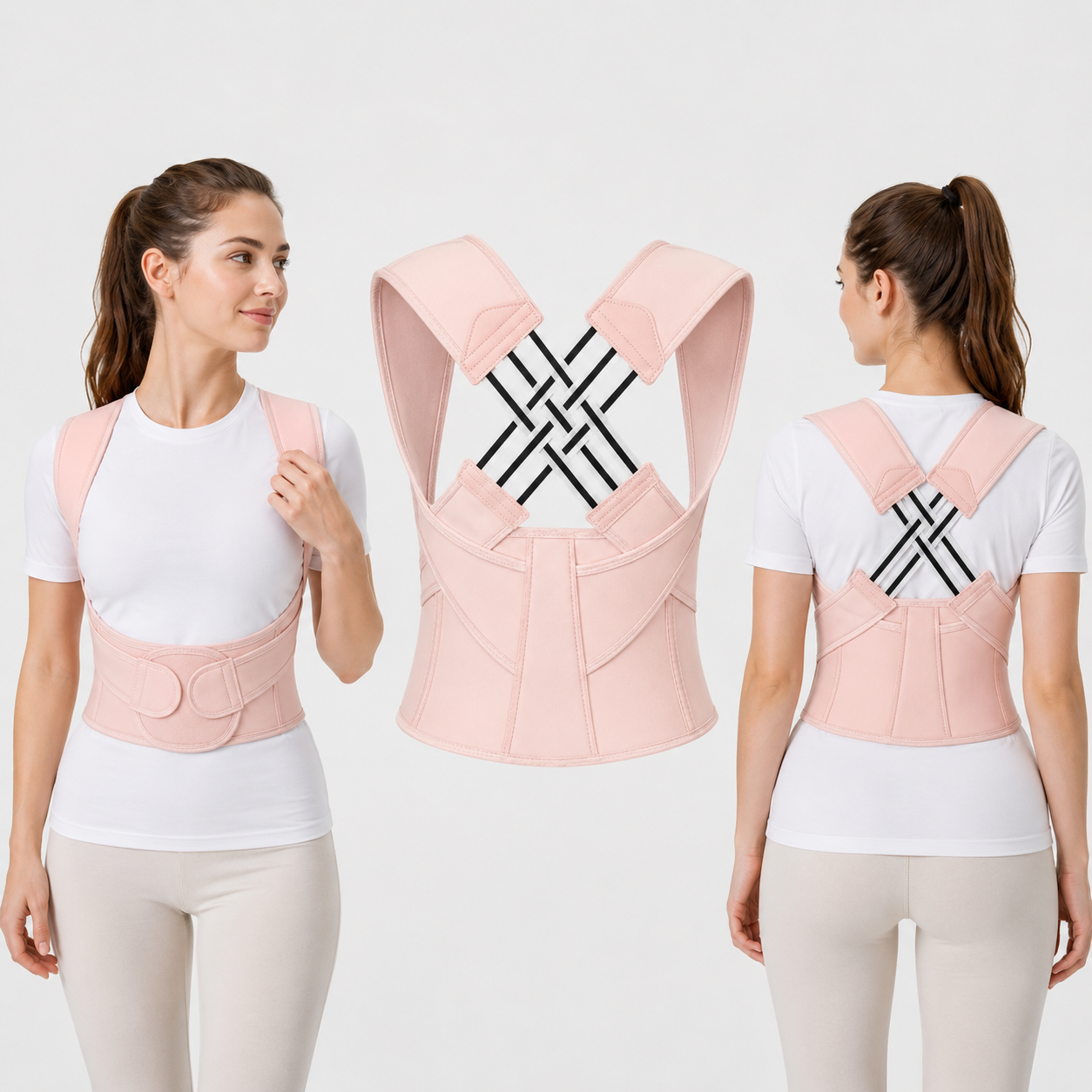 Posture Corrector Brace | Adjustable Back Support for Kids, Students & Adults, Shoulder Alignment & Daily Posture Support