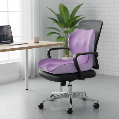 Seat Cushion for Office Chair | Memory Foam Coccyx Cushion | Back and Tailbone Support