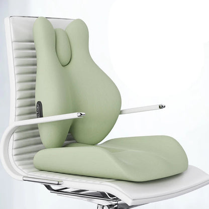 Lumbar Support Pillow for Office Chair | Memory Foam Back Support Cushion with Heat and Vibration | Car and Seat Support