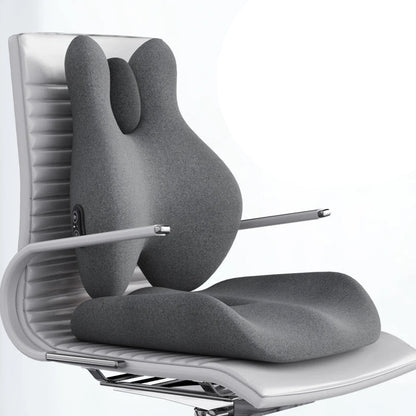 Lumbar Support Pillow for Office Chair | Memory Foam Back Support Cushion with Heat and Vibration | Car and Seat Support