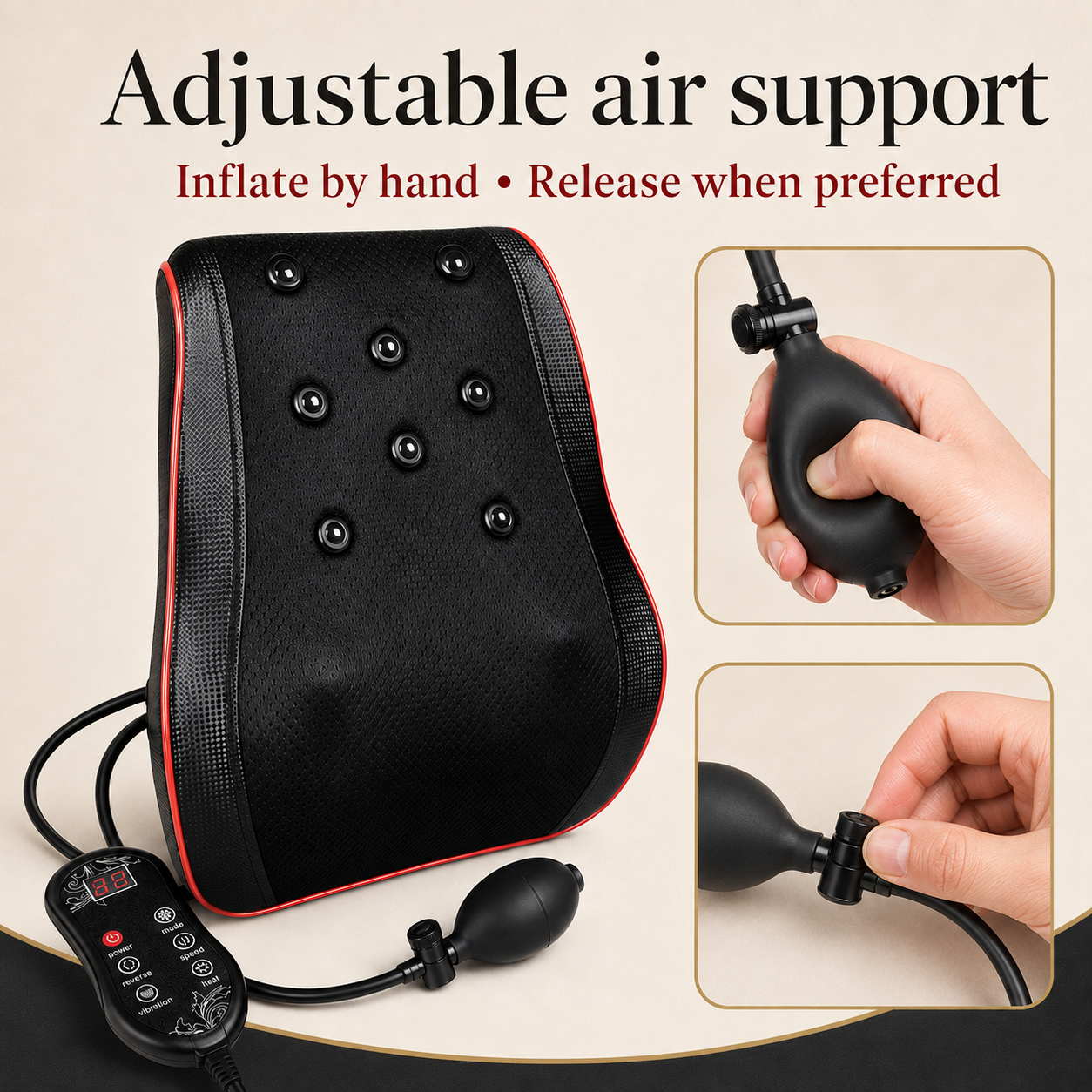 Shiatsu Back Massager Pillow | 3D Kneading Neck and Shoulder Massager with Heat, Full Back Massage Cushion
