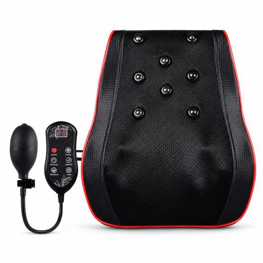 Shiatsu Back Massager Pillow | 3D Kneading Neck and Shoulder Massager with Heat, Full Back Massage Cushion