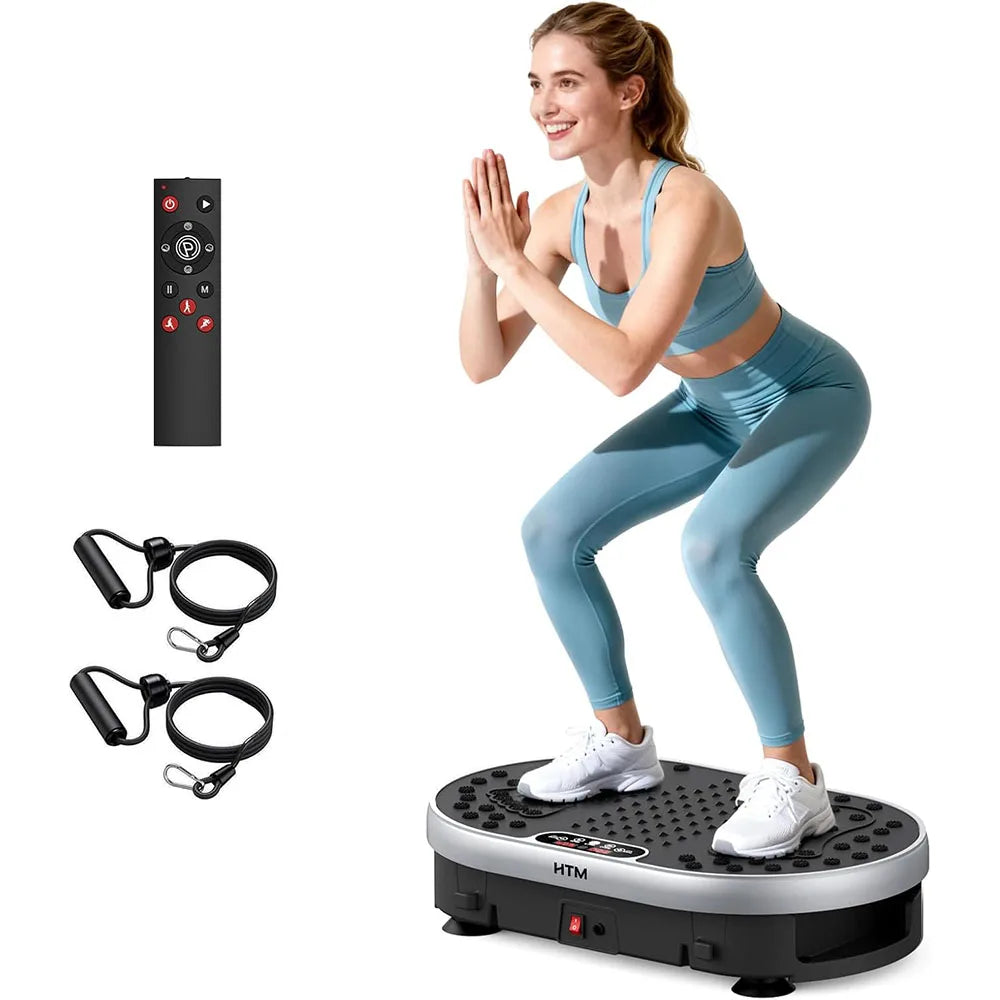 Vibration Plate Exercise Machine | Full Body Shaker with 120 Speeds, 9 Programs, Remote Control & 300 lb Capacity
