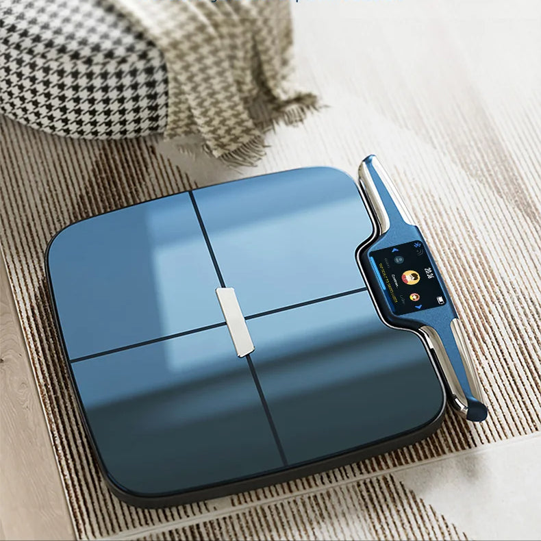 8-Electrode Smart Body Scale | Dual-Frequency BIA Analyzer with 59 Metrics, Wi-Fi & Bluetooth App Sync | Full-Body Health Scanner