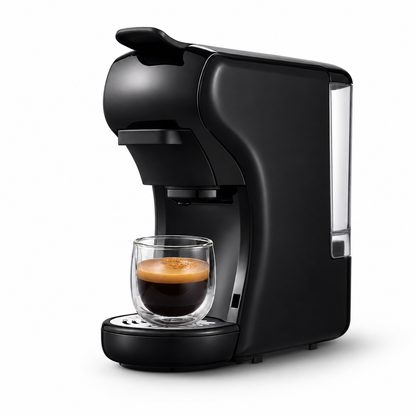 4-in-1 Capsule Coffee Machine | Compatible with Nespresso Original, K-Cup and Dolce Gusto Pods plus Ground Coffee, 19-Bar Hot/Cold