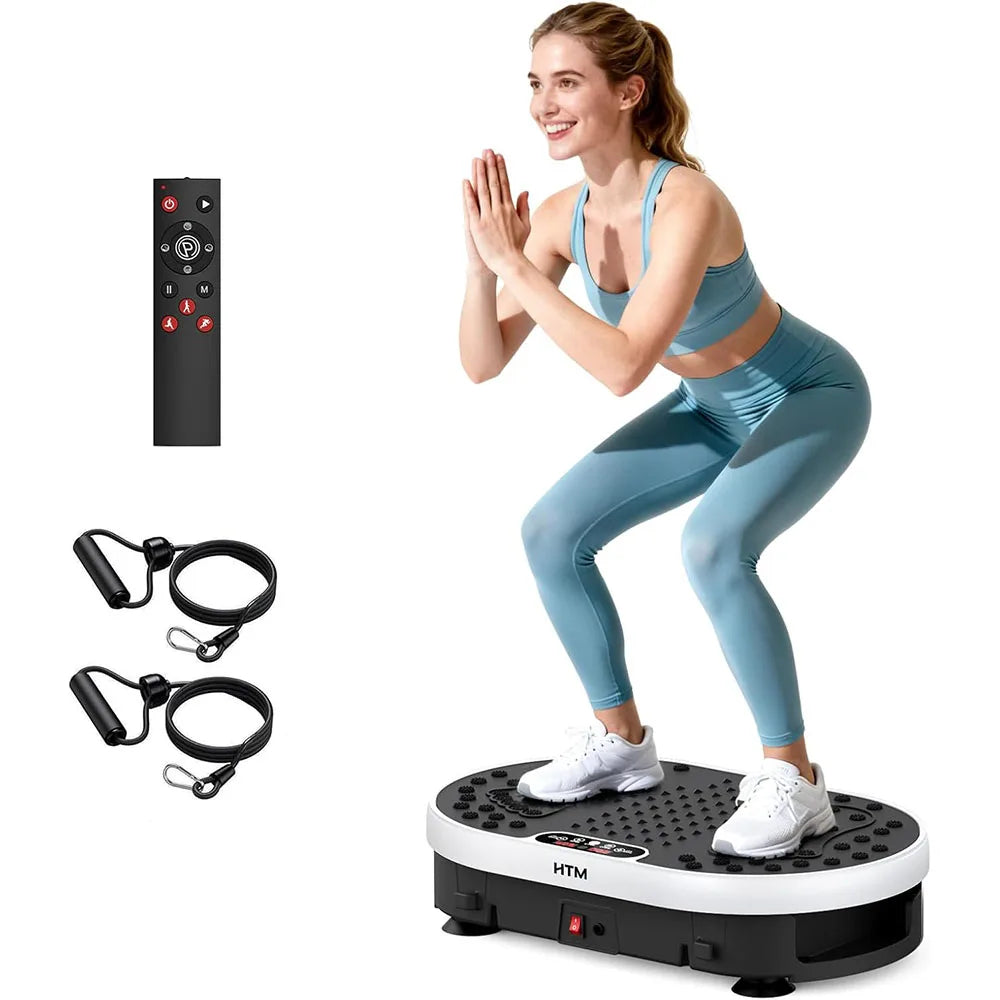 Vibration Plate Exercise Machine | Full Body Shaker with 120 Speeds, 9 Programs, Remote Control & 300 lb Capacity