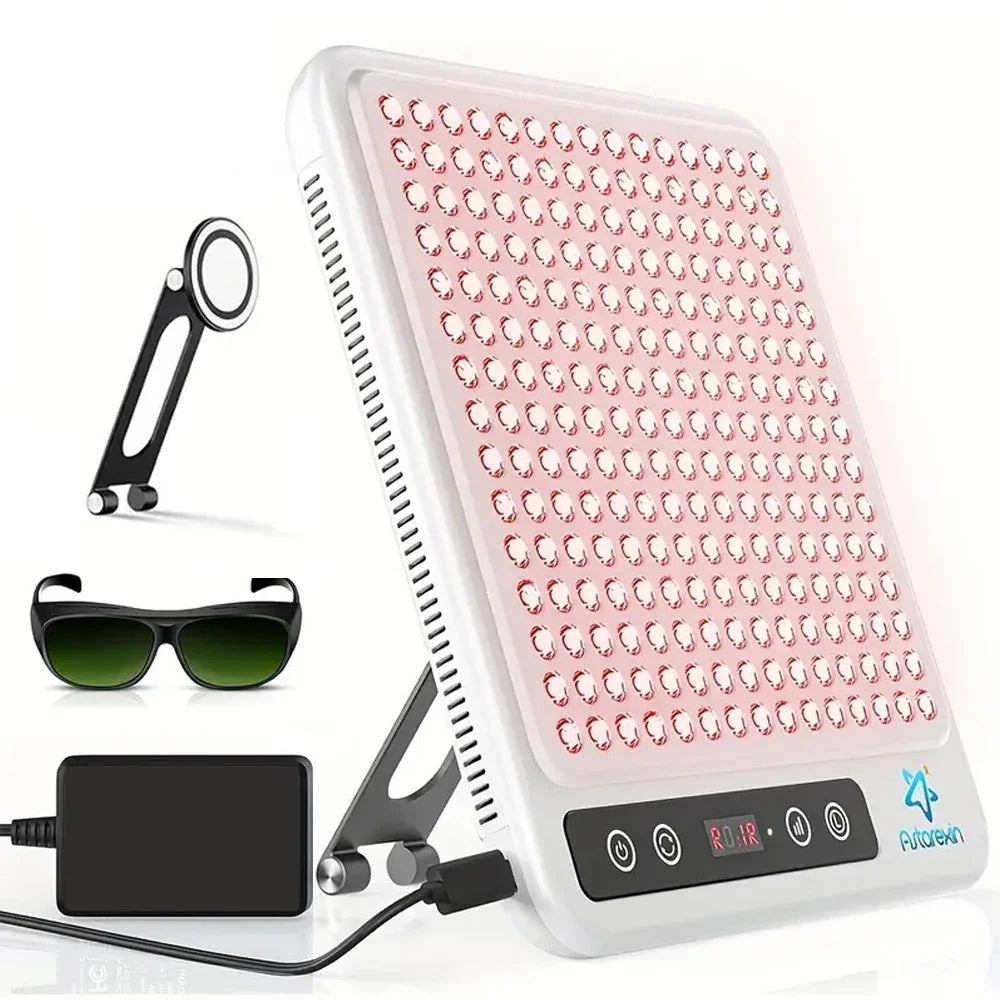 Red Light Therapy Panel | 660nm 850nm Near Infrared Light Therapy Lamp for Face, Body, Skin Care & Wellness White